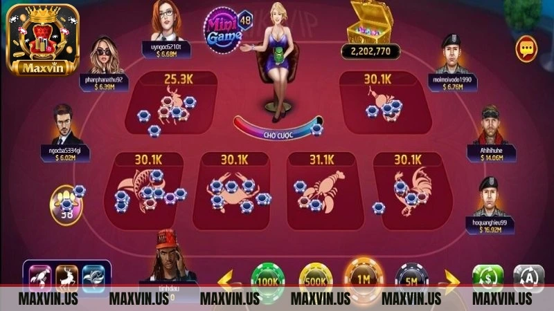luật chơi bầu cua maxvin