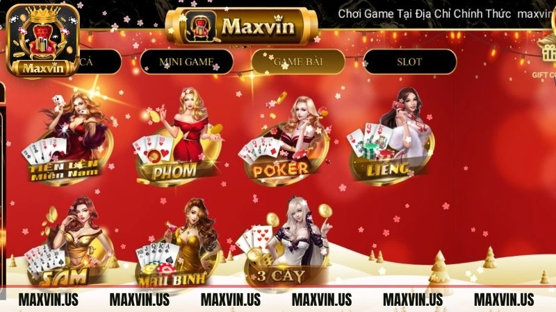 sảnh game bài maxvin hấp dẫn